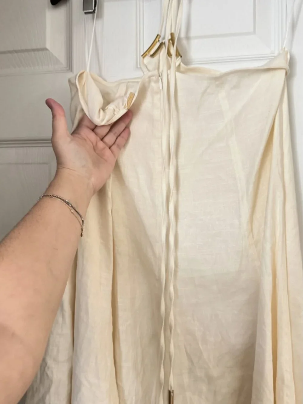 Cult Gaia Cream Tan Skirt & Top Set - Picture 5 of 7